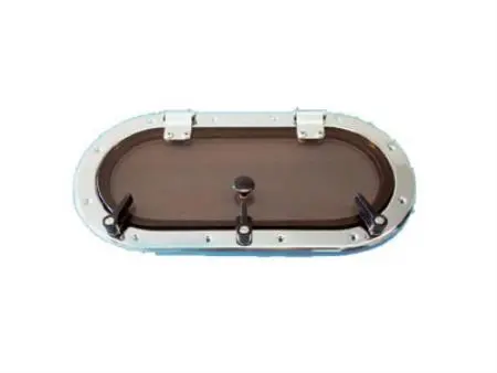 Oval Stainless Steel Deck Hatch – 25×210×400 Mm 1