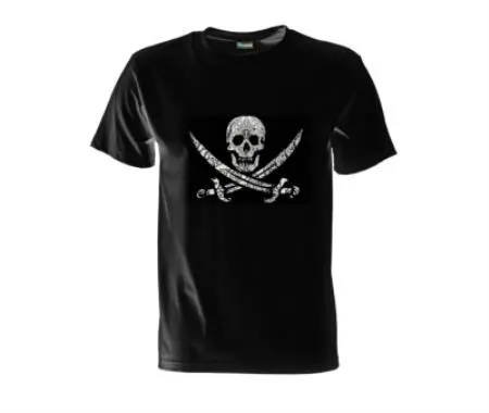 Pirate Crest Cotton T-Shirt – Black, Size Xxl 1