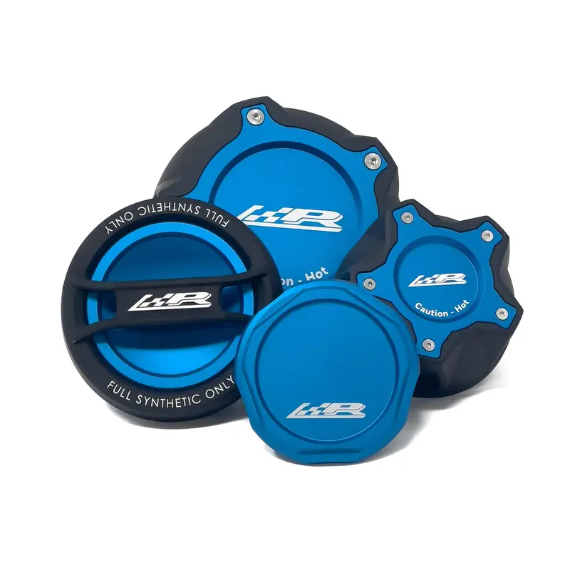 Precision Raceworks Billet Engine Fluid Cap Set For Bmw B58 & S58 1