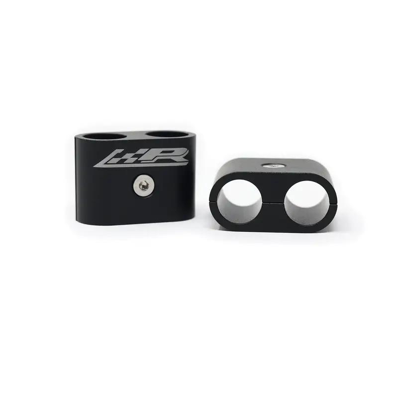 Precision Raceworks Dual An-6 Fuel Line Clamp 1