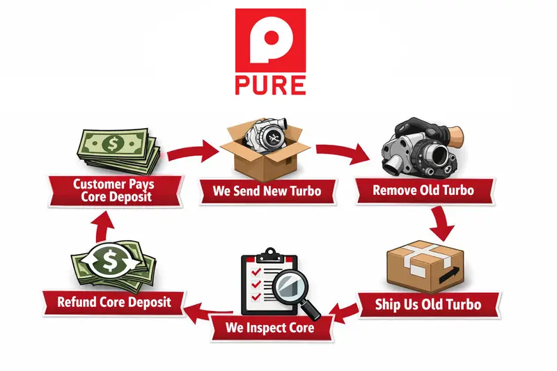 Pure Stage 2 Turbo Upgrade – Core Exchange, For Bmw N20/N26 Engines (120I To 428I, 2011–2017) 2
