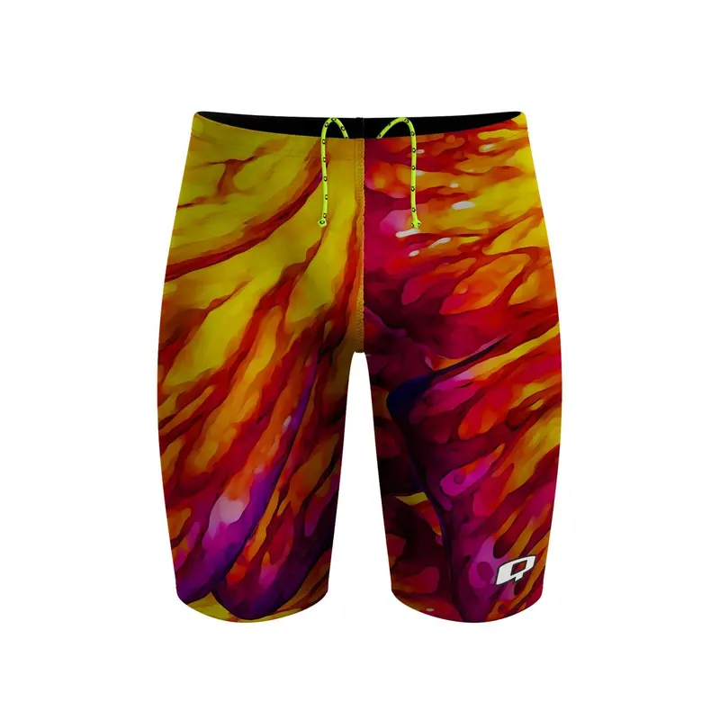 Q Swimwear Butterfly Pattern Racing Jammer For Swimmers 1