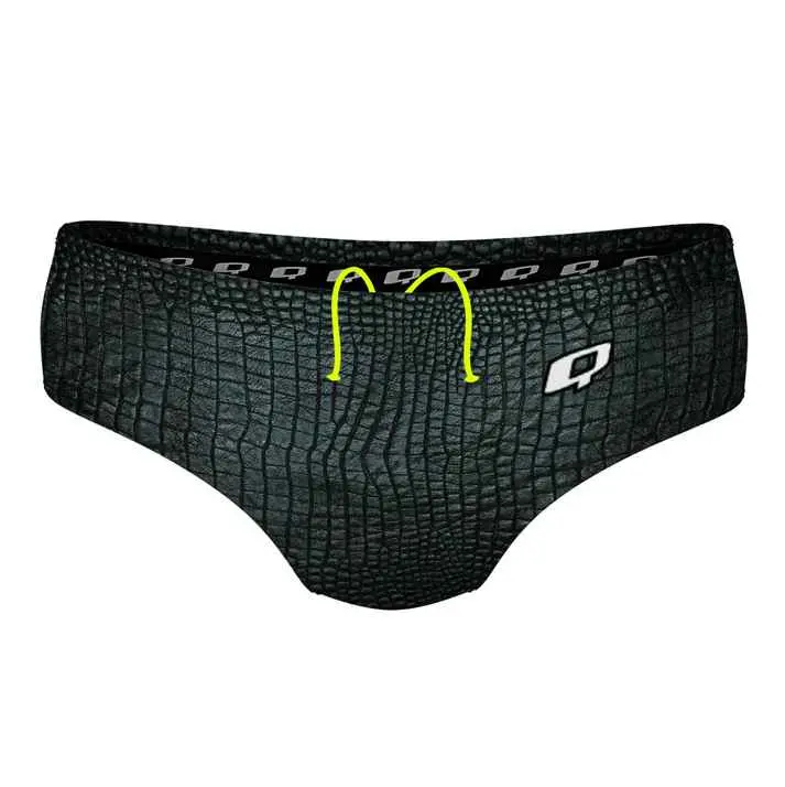 Q Swimwear Gator Print Classic Swim Brief 1
