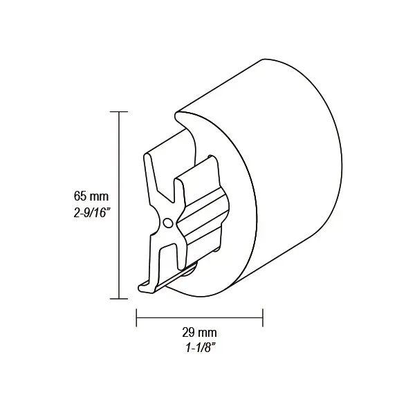 Radial Insert 65 Cf 24 Mt – Black Finish 1
