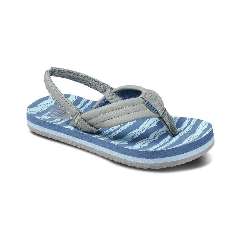 Reef Ahi Toddler Flip-Flops – Blue And Grey 1