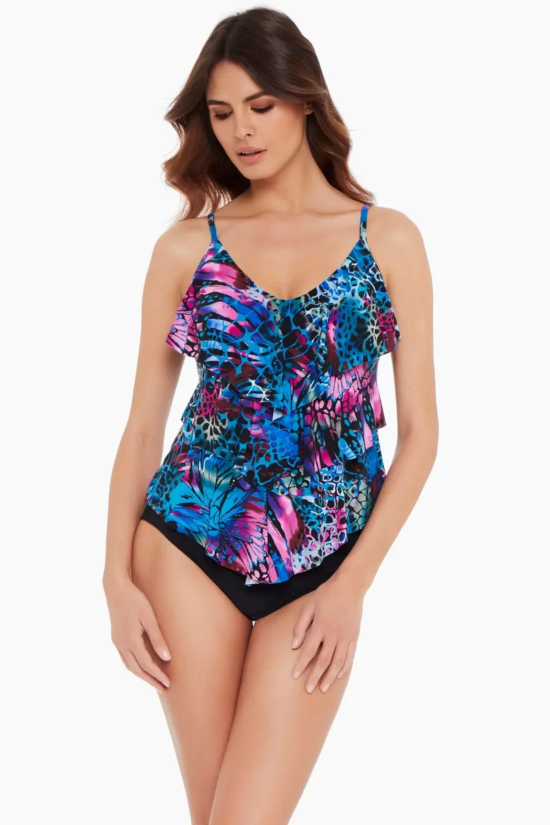 Rita Tankini Top – Social Butterfly Pattern 1