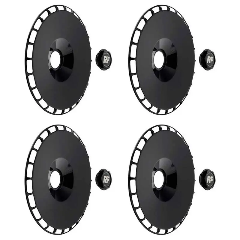 Rotiform 18" Aerodisc Wheel Kit With Black Hex Nuts (Las-R / Rse Fit) 1