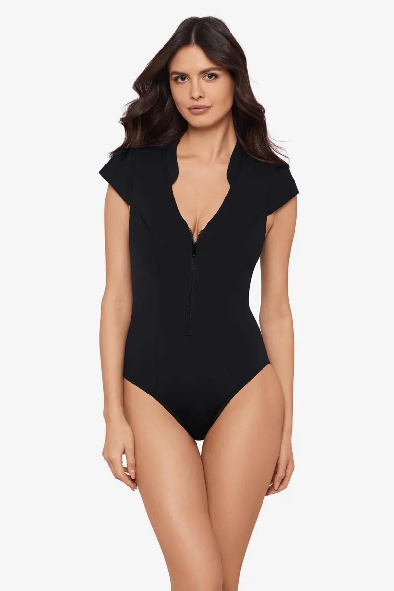 Scuba Clara Black One-Piece Swimsuit 1
