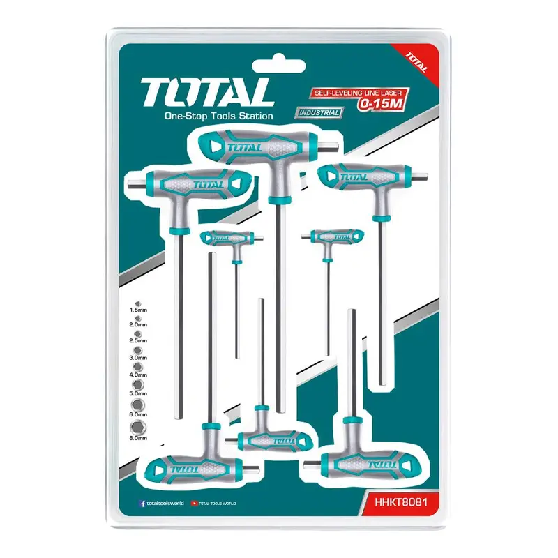 Set Of 8 Hex Male Keys 1