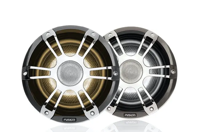 Sg-Fl882Spc 8.8" Rgb Marine Speakers – Pair, Gray Finish, 330W 1