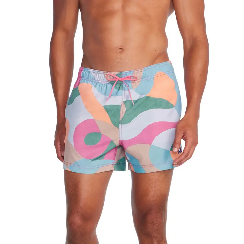 Speedo Colorblock Redondo Edge Volley Short – Hot Mauve Trim, 14" Inseam 1