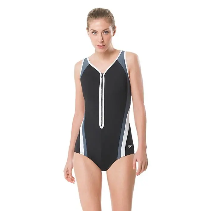 Speedo Endurance+ Plunge Zip Contour One-Piece 1