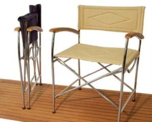 Stainless Steel Armchair – ‘Blu’ Navy Blue Outdoor Seating 1