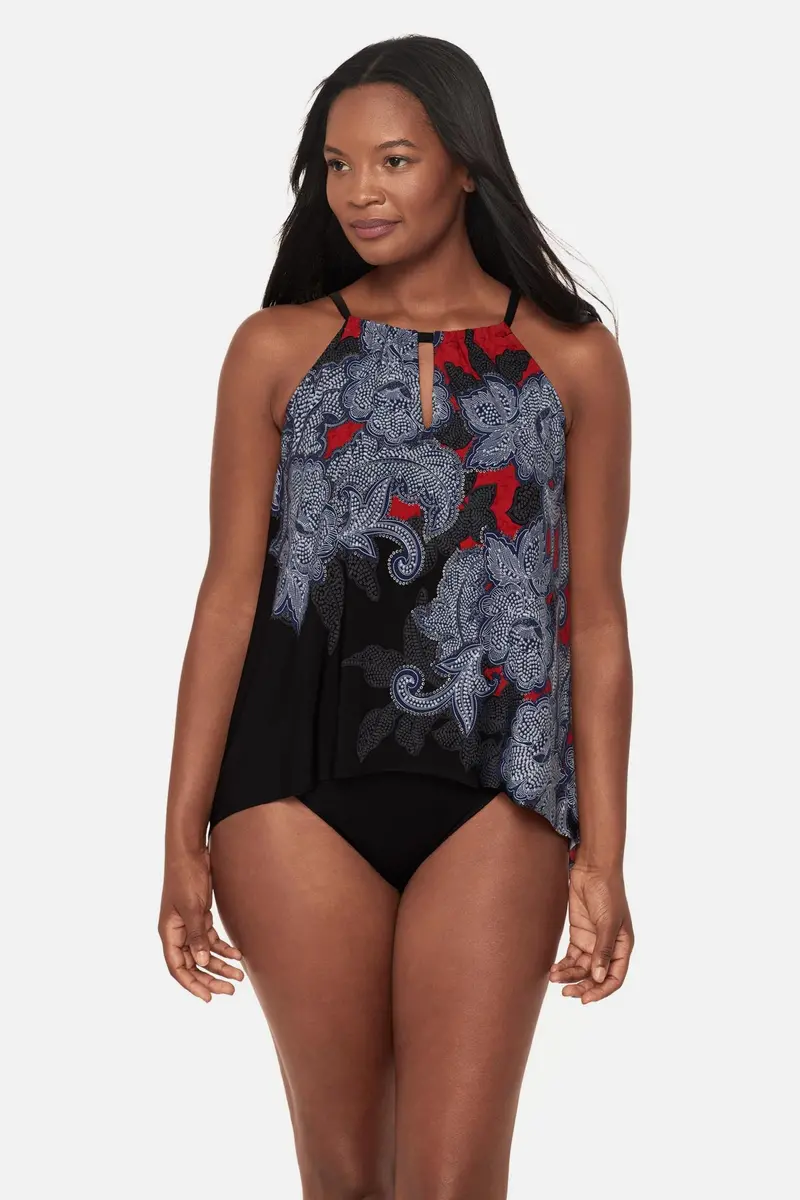 Steel Magnolias Peephole Tankini Top 1
