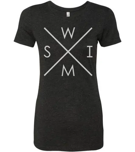 Swim Compass Women’S Tri-Blend Scoop-Neck Tee 1
