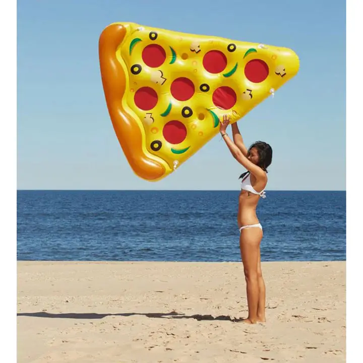 Swimline Pizza Slice Inflatable Pool Float – Fun Food-Themed Raft 1