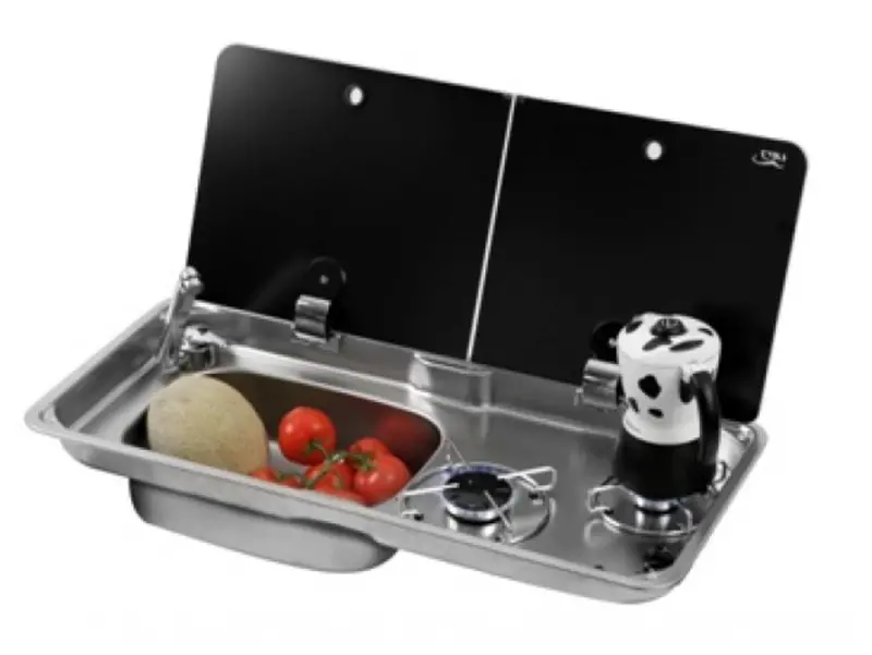 Two-Burner Combo Unit With Lid – 765X356 Cm 1