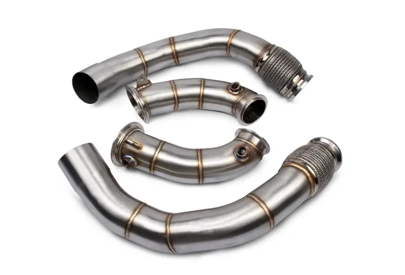 Vrsf 4-Inch Stainless Steel Catless Downpipes For Bmw S63 Engine (F90 M5, F91/F92/F93 M8) 1