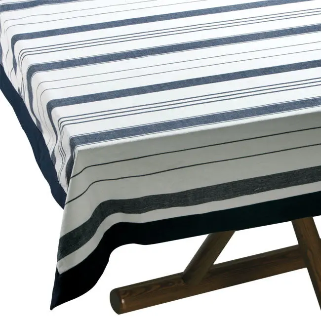 Waterproof Blue Striped Tablecloth (220×155 Cm) 1
