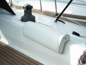 White Backrest Cushion With Suction Cups For Deck Hatches 1
