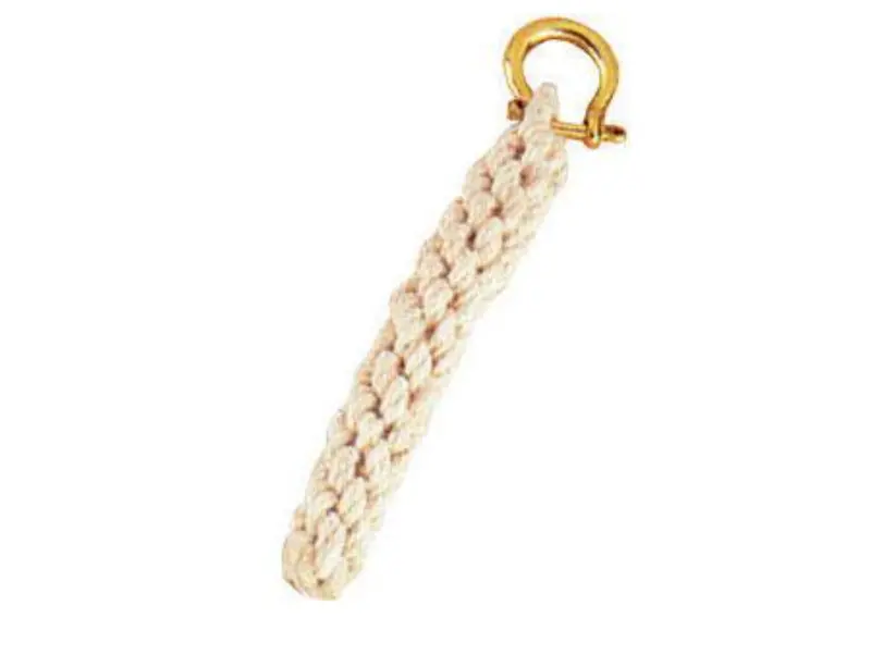 White Braided Rope Keychain – Maritime Design 1