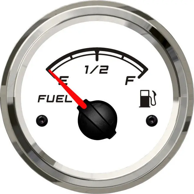 White Fuel Level Gauge – 240–33 Ohm Range 1