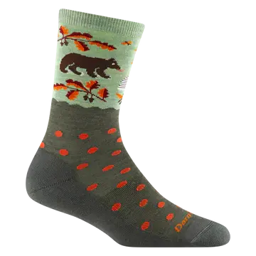 Women'S Wild Life Crew Sock – Lightweight Lifestyle Design 1