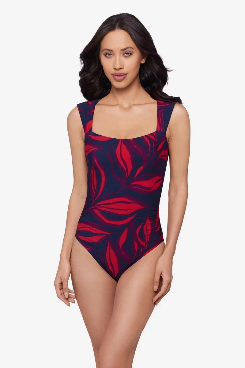 Wren One-Piece Swimsuit Featuring Rossobleu Print 1