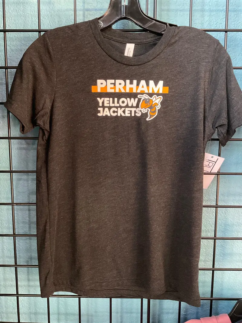 Yellowjacket Youth Charcoal Graphic T-Shirt 1